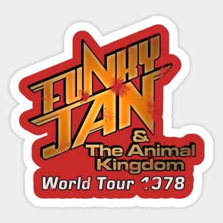 Funky Jan & the Animal Kingdom Sticker